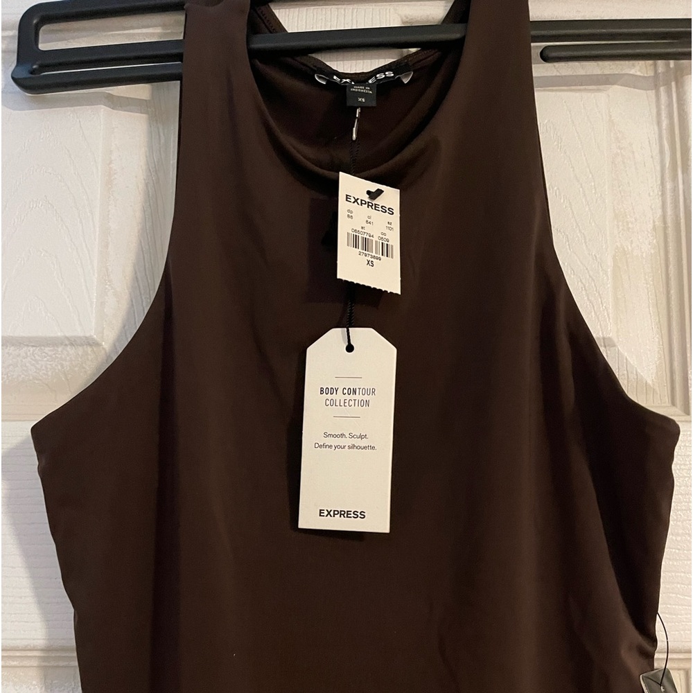 NWT Express Brown Bodysuit Contour